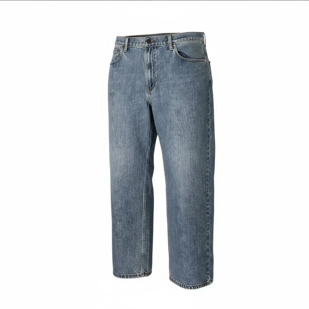 Levis 550 Relaxed‎ Fit Blue Jeans Mens Size 38X 28 Straight